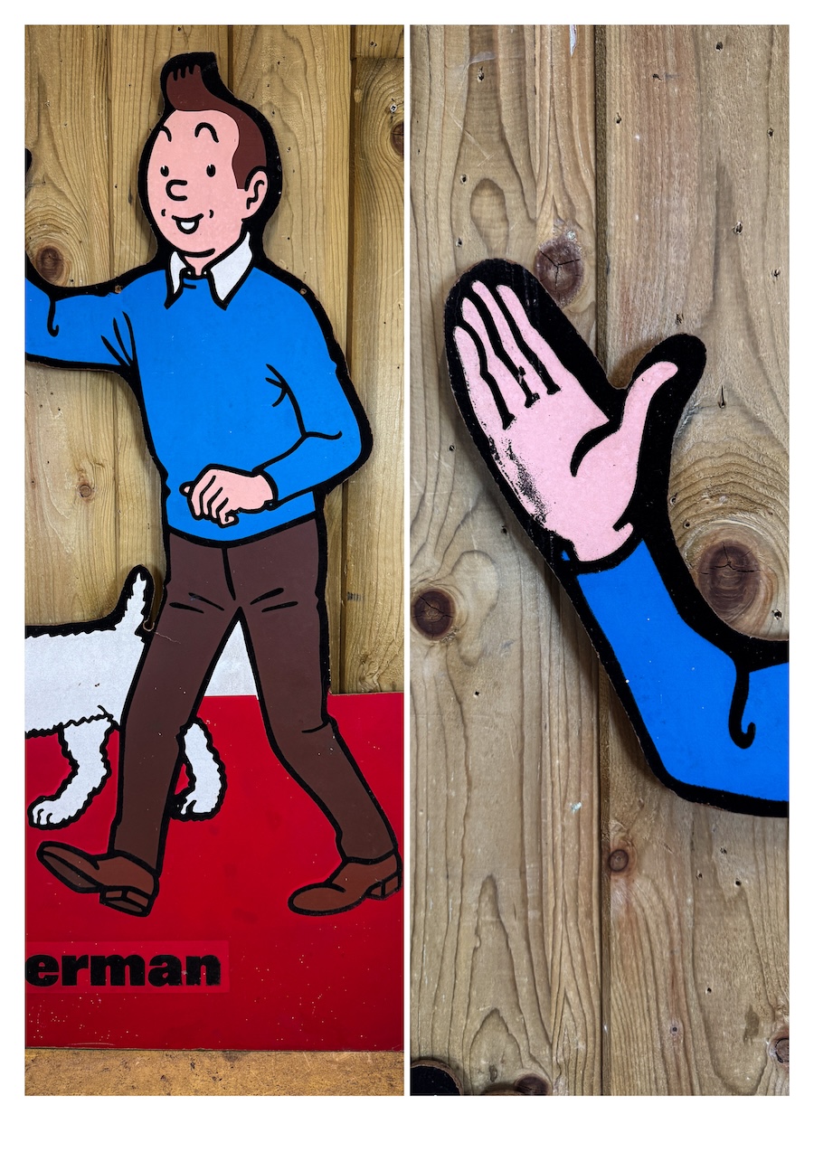 Affiche publicitaire Tintin Casterman originale