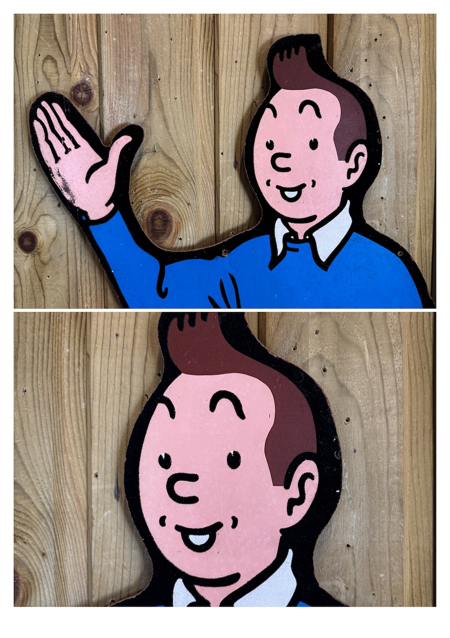 Affiche publicitaire Tintin Casterman authentique