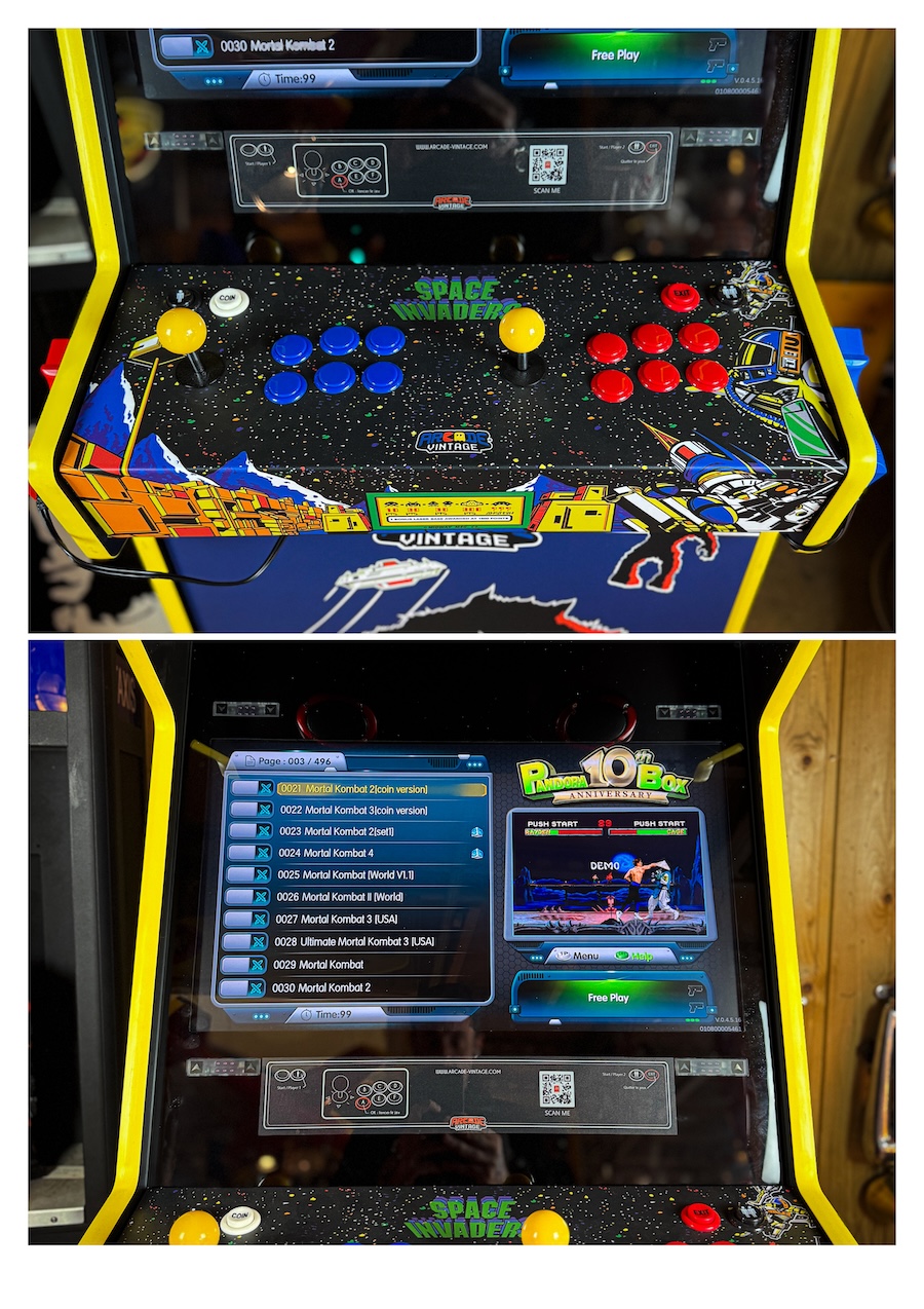 Borne Arcade Space Invaders multijeux