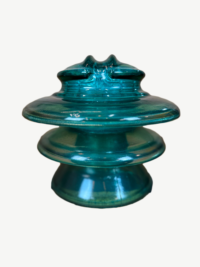 Isolateur EDF électrique en verre