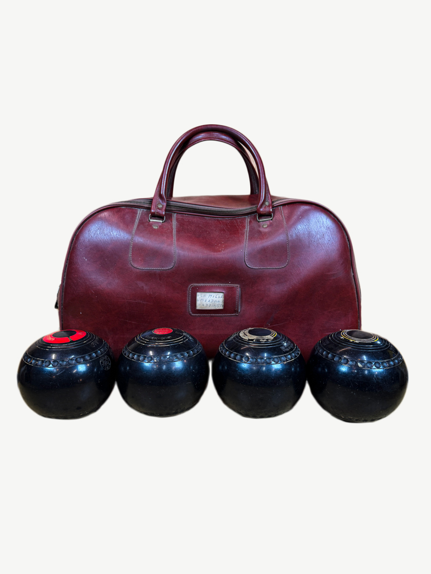 Jeu de boules boulingrin vintage
