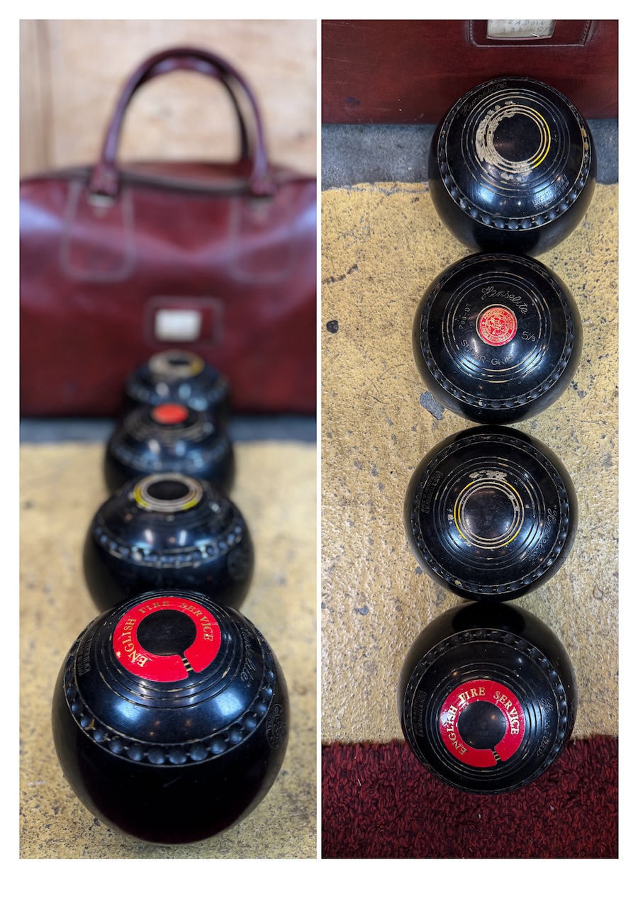 Jeu de boules boulingrin ancien