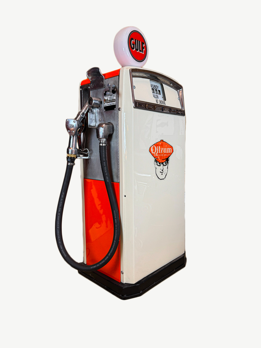 Pompe à essence Gasboy Oilzum vintage
