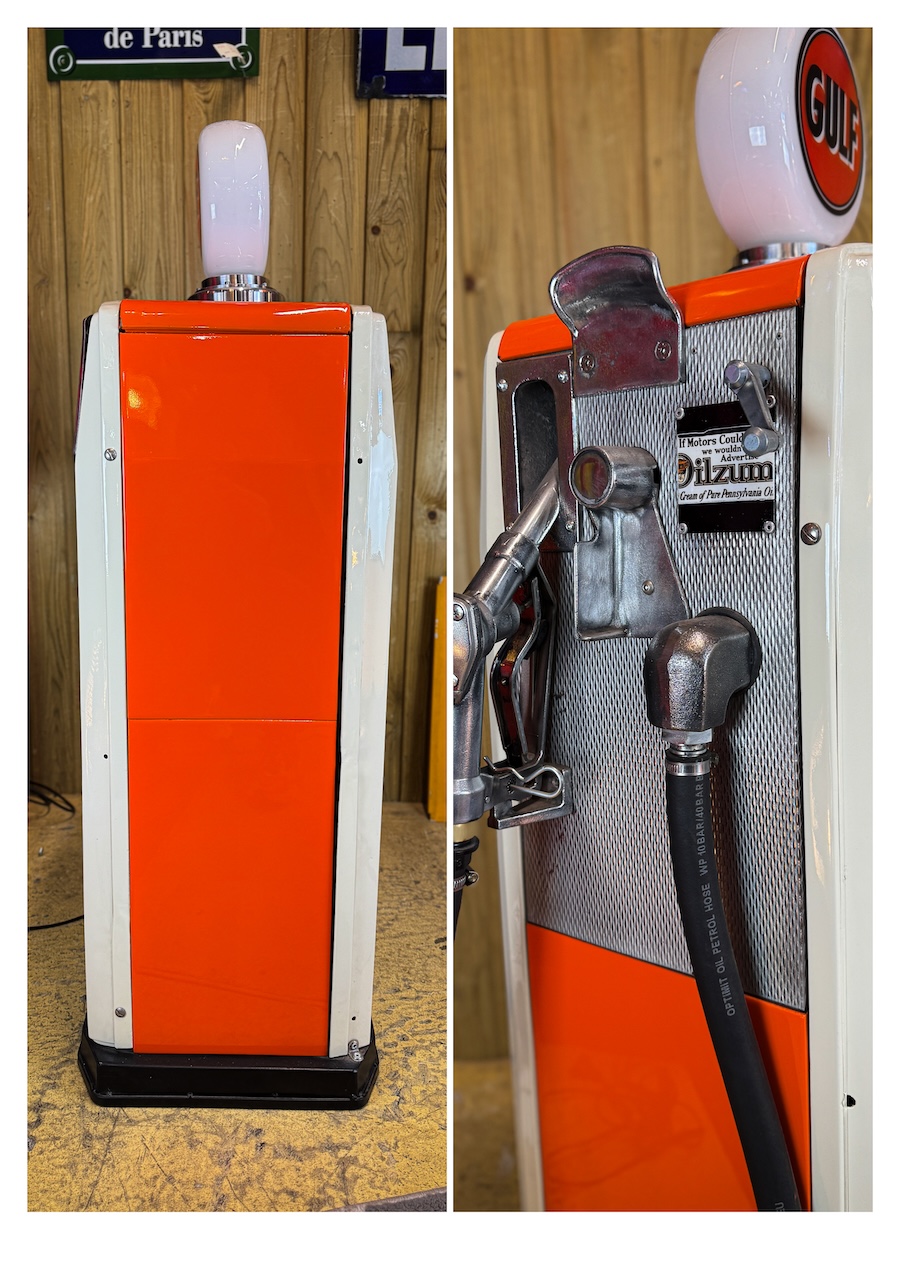 Pompe à essence Gasboy Oilzum rétro