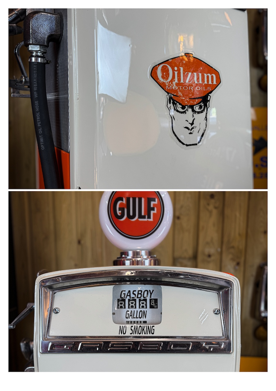 Pompe à essence Gasboy Oilzum déco