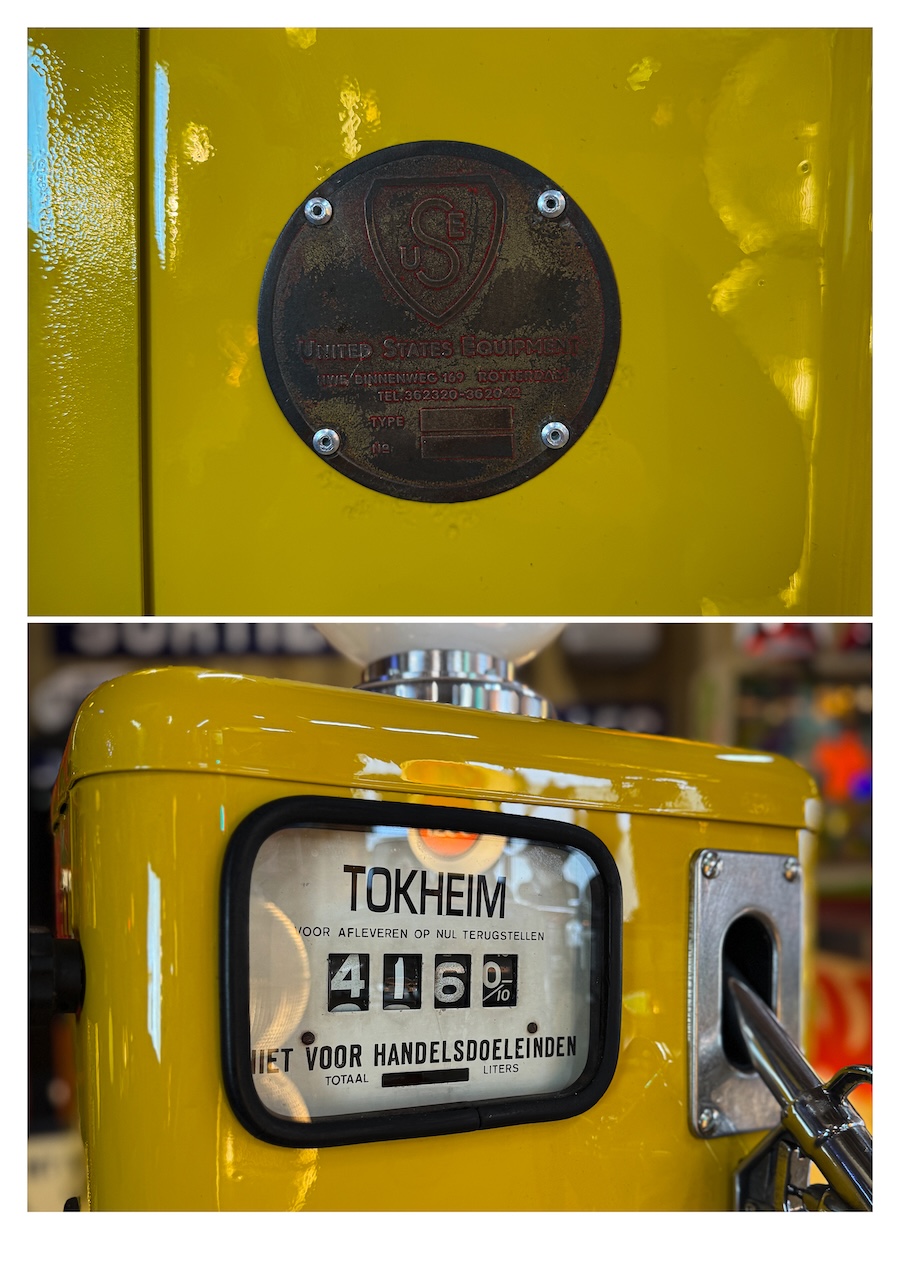 Pompe à essence Shell Jaune Tokheim collection