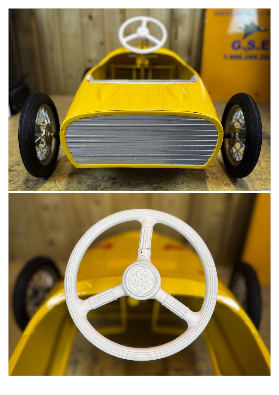 Voiture à pédales Ferrari Morellet Guerineau vintage